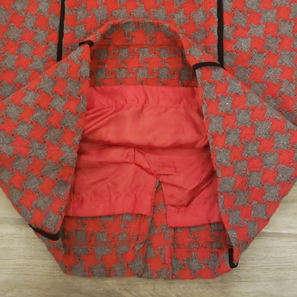 Knitted Red & Grey Dress - Picture 5 of 13